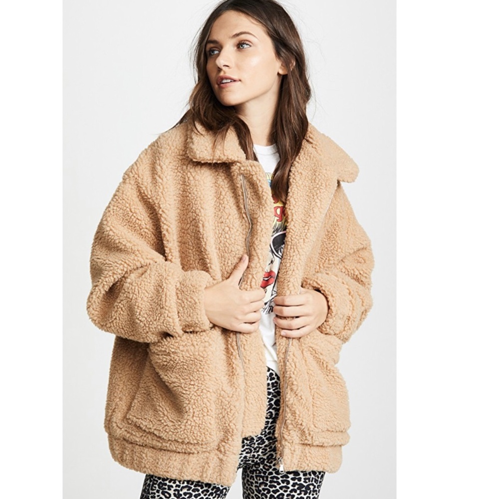 I.AM.GIA Camel Pixie Teddy Coat - Picture 3 of 8